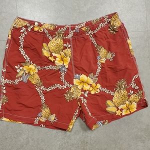 Tommy Bahama Red Orange Men's swim trucks XL Large